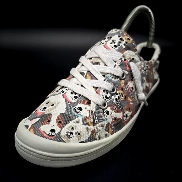 Isaac Mizrahi Ressa Multi Dogs Print Walking Slip on Sneaker Women's Size 6 M - Picture 10 of 12